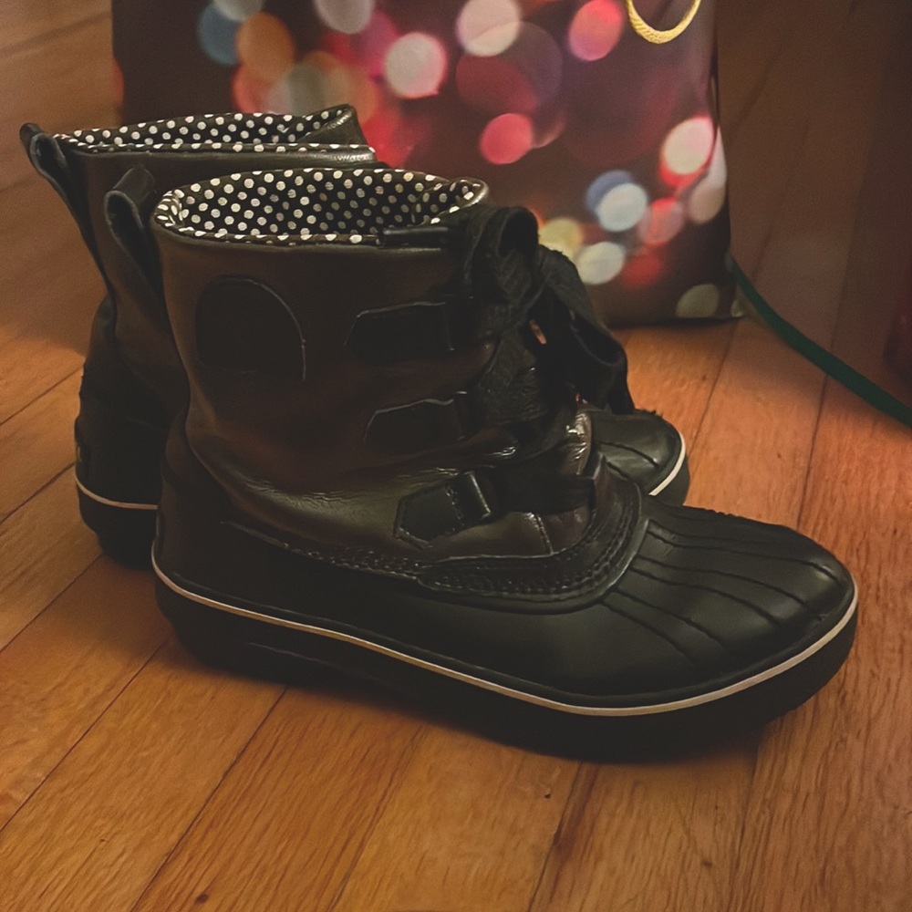 Sorel Tivoli Waterproof Rain Boots: Pewter/Black